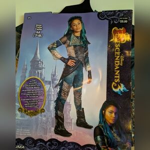 Disney Descendants 3 Kids Costume - Blue and Black And Wig
